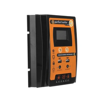 

12V 24V Panel Battery Regulator Universal Electrical Dual USB Accurate 30A 50A 70A Solar Charge Controller Heat Dissipation