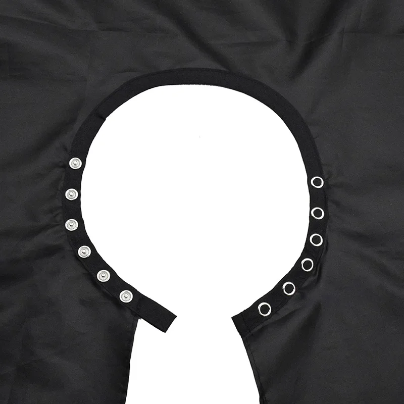 Button collar Black Haircut Cloth Hairdressing Anti-Static Salon Gown Hairdresser Apron Haircut Capes Barber Supplies 3