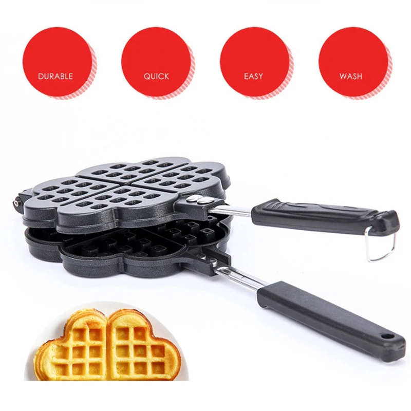 Мода-вафельница сковорода с антипригарным покрытием 14 см Маффин торт решетка стейк гриль горшок для завтрака блюдо кухня выпечки Форма для вафель