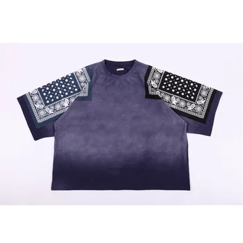 

Oversize Tie-dye KAPITAL T-shirt Men Women streetwear 1:1 High Quality T-shirts Floral print KAPITAL Tee Tops