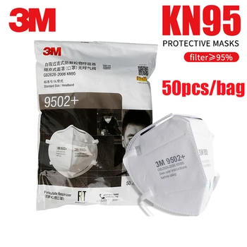 

3M 9501+/9502+/9501V Respirator Face Masks Anti haze Dust Organic Vapor Particle PM2.5 Protect Disposable Face Mouth Safety Mask