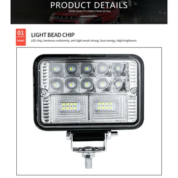 

4 Car Truck SUV LED Work Light Bar Flood Pods Driving Off-Road Lamp 12V 78W