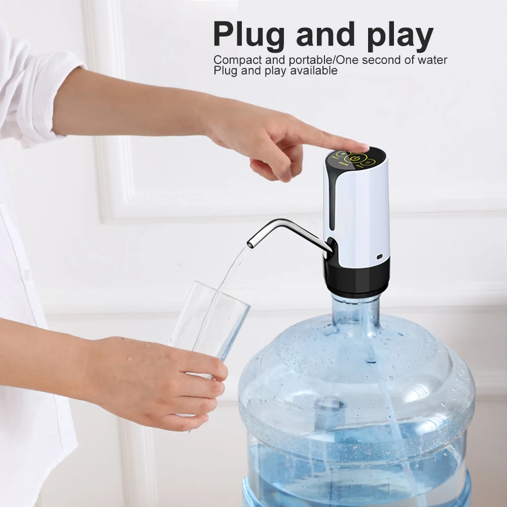 Электрический диспенсер для воды, насос с usb зарядкой, 3 режима, переносная Питьевая бутылка, переключатель, умный беспроводной водяной насос, 4 Вт