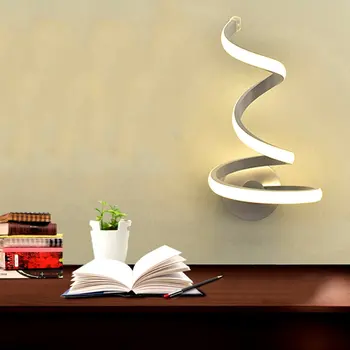 

LED Wall Light Wave Shape Wall Lamps Light Bedroom Tv Backgroun Decoration Simple Modern Living Room Wall Lights Bedside Lamp