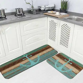 

Kitchen Mat Bedroom Entrance Doormat Bathroom Flannel Bath Mat Anti-slip Rugs Carpet Home Hallway Floor Decoration