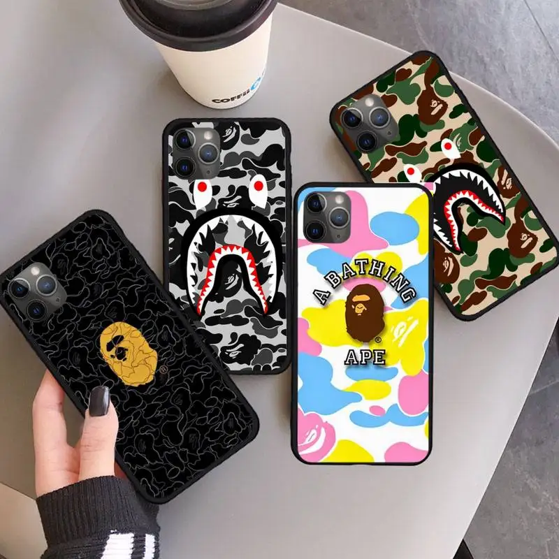 Bathing Ape Luxury Fashion Design Brand Phone Case For Iphone 11 12 Pro
