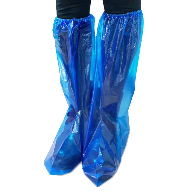 50Pcs Waterproof Disposable Long Shoe Covers Carpet Cleaning Overshoes