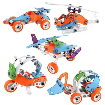 

3 In 1 Intelligent Assembly Tool Set Car Robot Model Creative Science DIY Toy Screw Assembly Building Blocks for Children