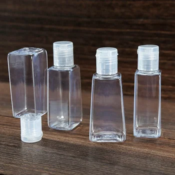 

30ML Empty Hand Sanitizer PET Plastic Bottle With Flip Cap Trapezoid Shape Bottle For Makeup Remover Disinfectant Liquid WB1977