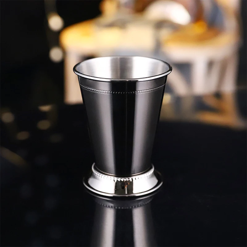 Bead Black Чашка из нержавеющей стали, миксер для коктейлей, рулонная чашка Mojito mule - Цвет: Bead Black