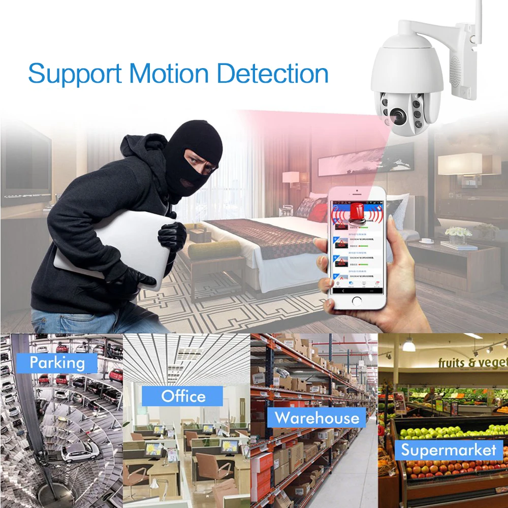 4G 3g Беспроводная PTZ ip-камера HD 1080P Открытый водонепроницаемый скоростной купол 5X зум/4 мм объектив двухстороннее аудио p2p CCTV Wi-Fi безопасности C
