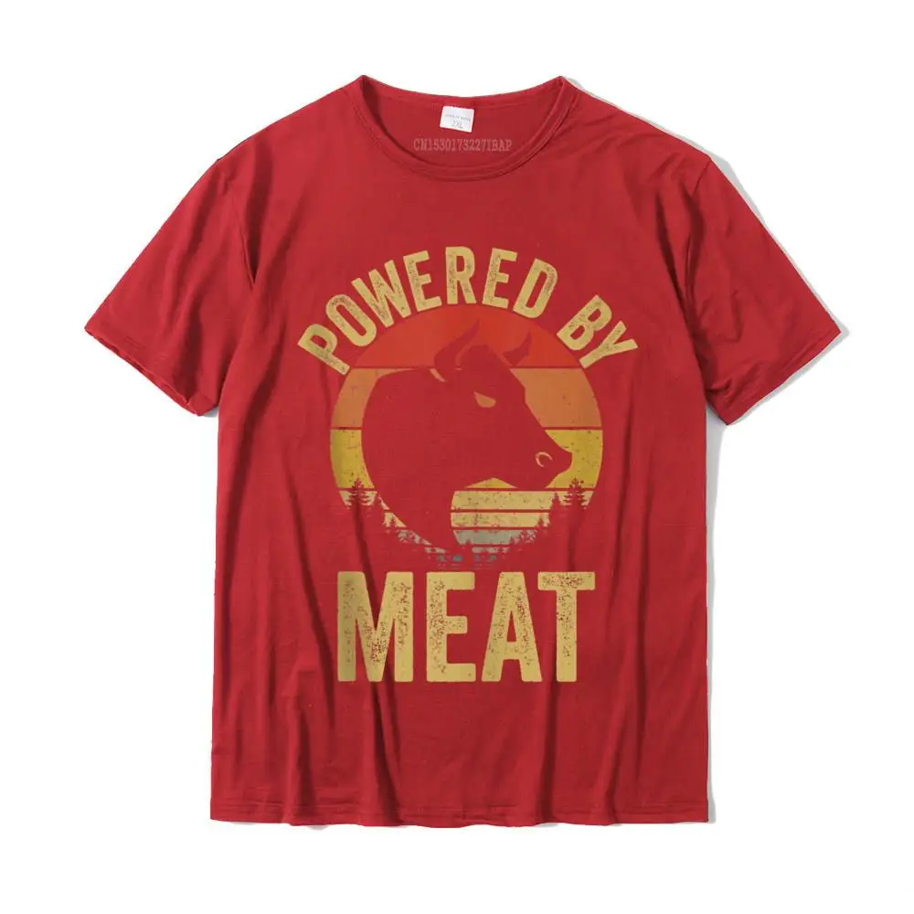 Printed Pure Cotton Men Short Sleeve Tops Shirt Customized VALENTINE DAY T Shirt Casual T Shirt 2021 New O Neck Vintage Powered By Meat Carnivore Meat Eater Tank Top__27015 red