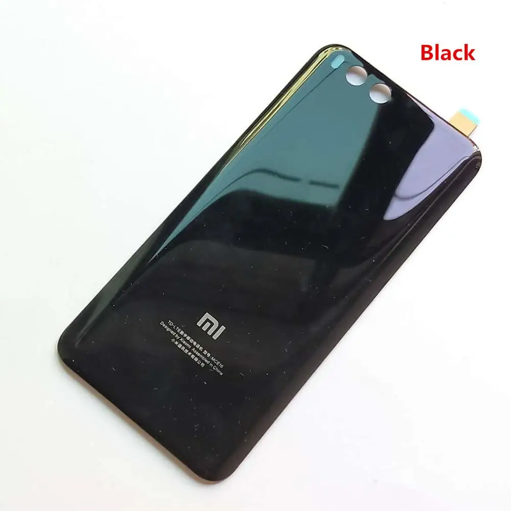 Black mi 6 крышка батареи 3D стекло крышка батареи для Xiaomi mi 6 mi 6 M6 чехол для телефона mi 6 задняя крышка корпуса Замена - Цвет: Black