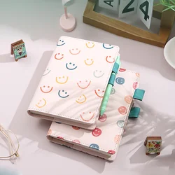Kawaii – carnet de notes B6 en spirale, carnet de croquis, planificateur avec sourire, papeterie scolaire, organisateur de carnet de notes mignon 