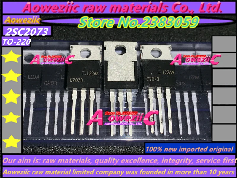 Aoweziic+ импортный 2SC2073 2SA940 2SC2073 A940 C2073 TO-220 аудио усилитель мощности транзистор(1 комплект