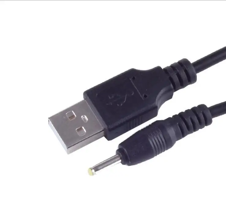 50 шт./лот 1 м USB до 5,5x2,1 мм DC бочонок Джек USB кабель питания Разъем Черный OD3.5 24AWG 2A USB Кабель зарядного устройства DC Шнур питания