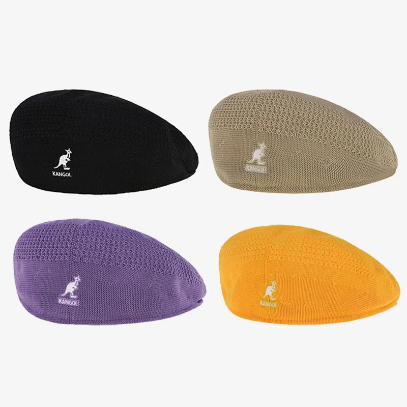 kangaroo Knitted Mesh Beret Women's r 