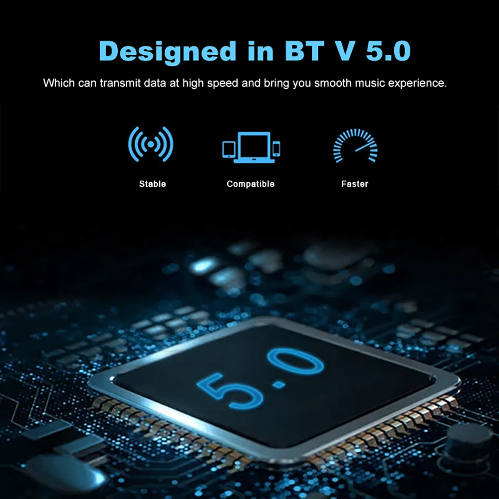 VTIN XT992 Bluetooth 5.0 Headphone TF Card Wireless Headdphones Wired Wireless Headset With Noise Canceling Mic 45H Playtime (2)
