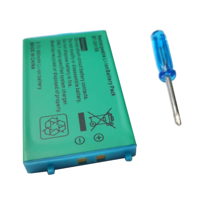 Rechargeable battery 850mAh Rechargeable Lithium-ion Battery Pack with Screwdriver Compatible with Game Boy Advance GBA SP
