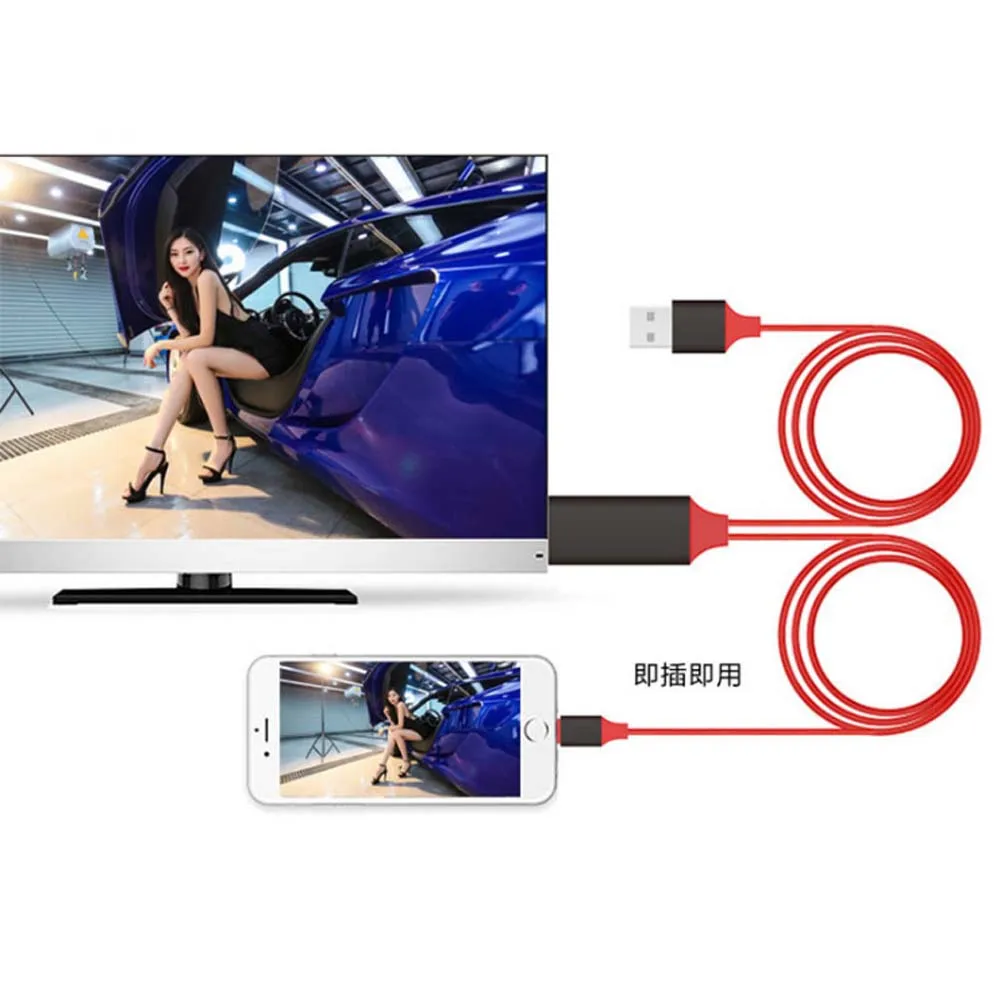 8 Pin к HDMI Мужской USB кабель системы освещения к HDMI HD tv адаптер цифровой AV для iPad Pro Air для iPhone X XR 8 7 7Plus 6S 6 5s