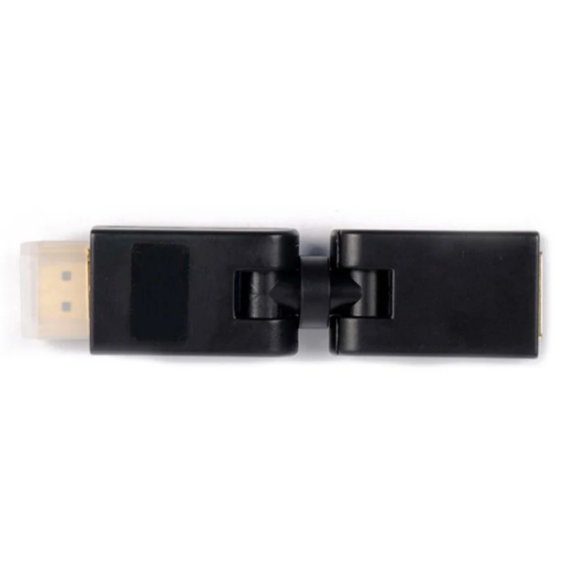 Вращение 360 градусов V1.4 HDMI мужчин и женщин разъем адаптера черный