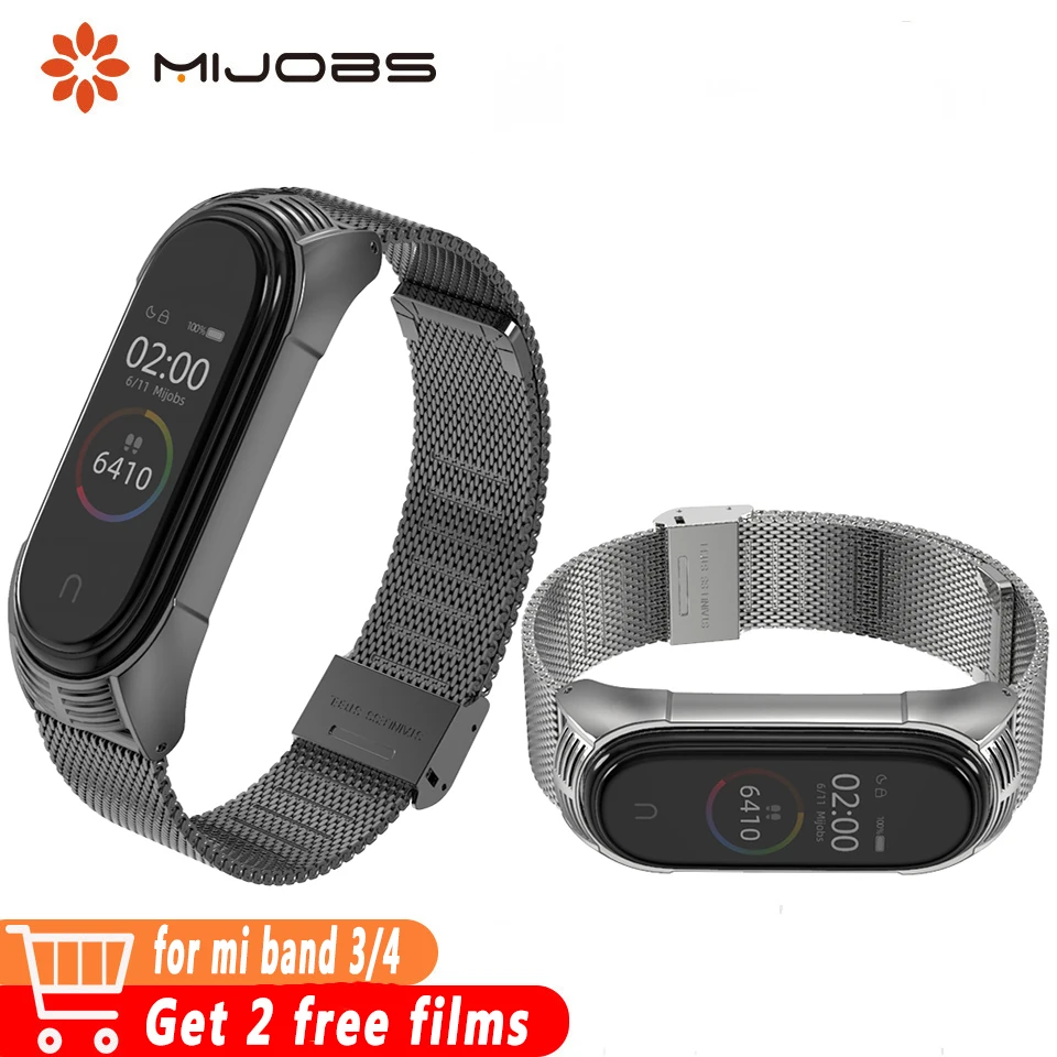 

correa Mi Band 4 Strap for xiaom Mi Band 4 Metal Bracelet for mi band 3 Pulseira Smart Watch Wristband Smart Accessories