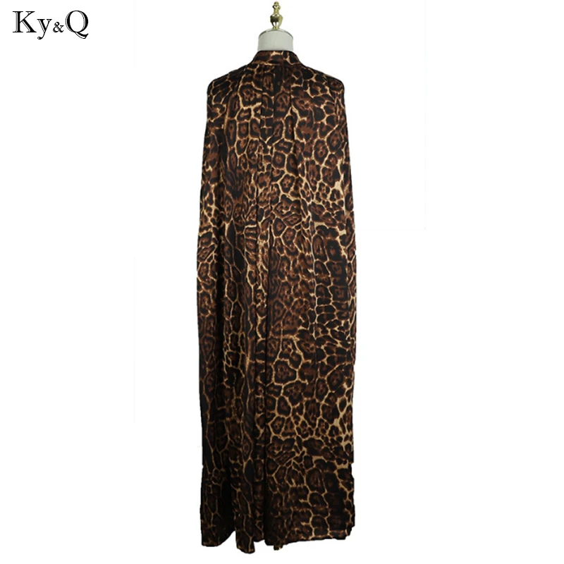 Женская Весенняя новая шаль с леопардовым рисунком, модные популярные Длинные свободные воротнички, Женская куртка-ветровка
