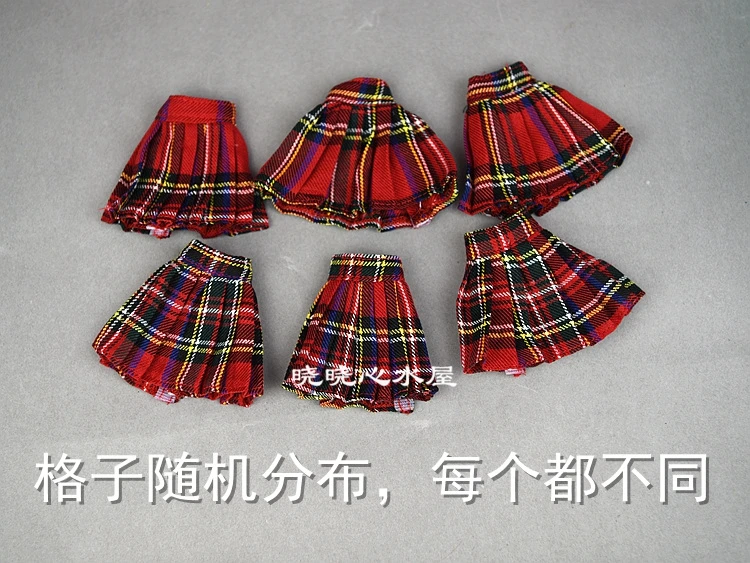 Короткая юбка/черно-белая и цветная осенняя одежда для 1/6 BJD Xinyi Barbie Blythe FR ST Doll