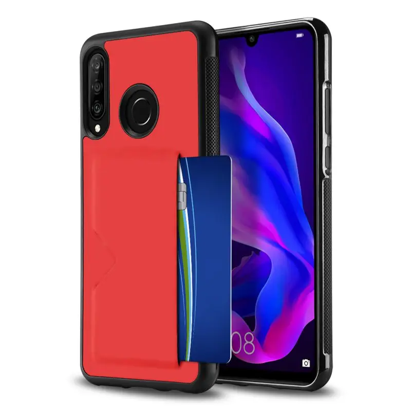 Подходит для HUAWEI P30 чехол для телефона lite портативные противоскользящие пылезащитные чехлы для телефонов с отделением для карт однотонные чехлы для телефонов