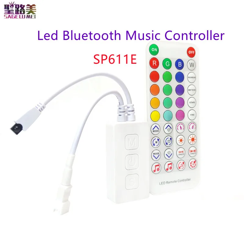 Смарт-пульт дистанционного управления RGB SP611E Bluetooth музыкальное приложение IR38 для