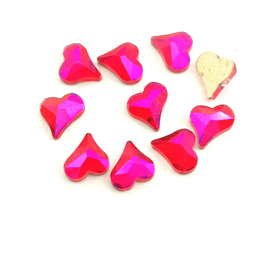 

Fashion Crystal Nail art Rhinestones Flame red Flatback Crystal Colorful stones For 3D Nail Art Decoration kit Free shipping