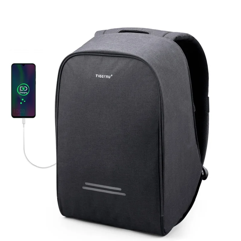 Tigernu Многофункциональный Анти Вор USB зарядка 15.6 дюймовый ноутбук рюкзак мужской