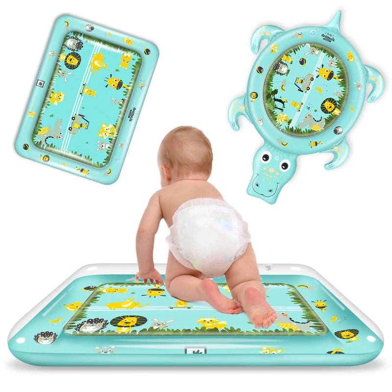 

New Designs Baby Kids Water Play Mat Inflatable PVC Infant Tummy Time Playmat Toddler For Baby Activity Play Center Dropshipping