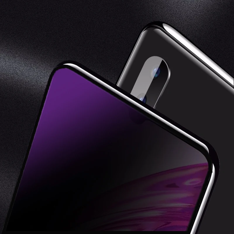 Анти-шпион Экран протектор для VIVO Y7S Y97 Y91 Y91i Y93 Y95 Y97 Y12 Y15 Y17 Y3 анти-синяя защитная пленка из закаленного стекла