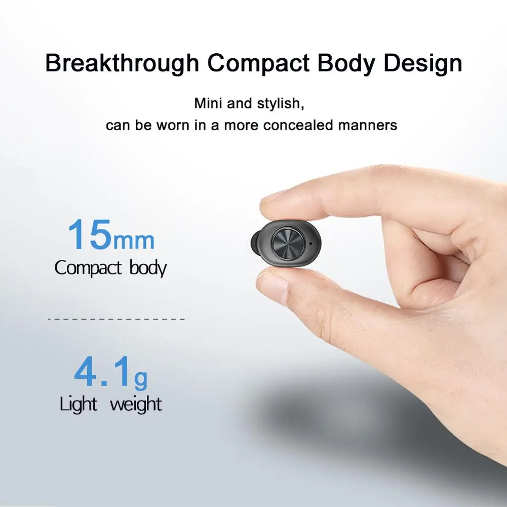 BE1021 Bluetooth наушники BT5.0+ EDR TWS Беспроводная настоящая стереогарнитура IPX5 Водонепроницаемая мини-гарнитура для спорта и бизнеса