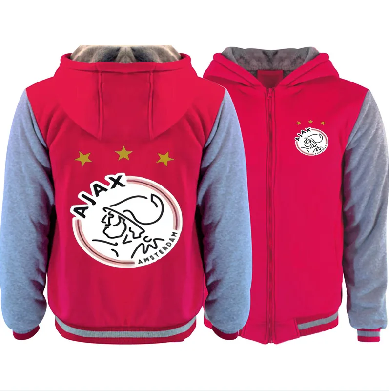 Новинка, Ajax, толстая толстовка на молнии, зимняя, флисовая, теплая, для женщин и мужчин, худи, подкладка, пальто, толстовка, куртка, Ajax, толстовки