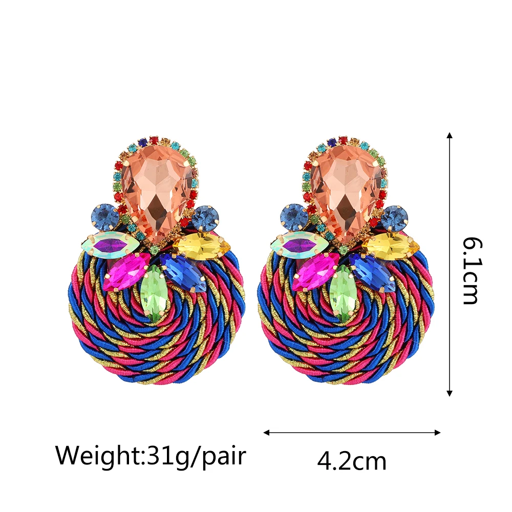 Ztech Mix Crystal Geometric/Bowknot Earrings For Women Big Long Trendy Jewelry Brincos Korean Fashion Accessories pendientes