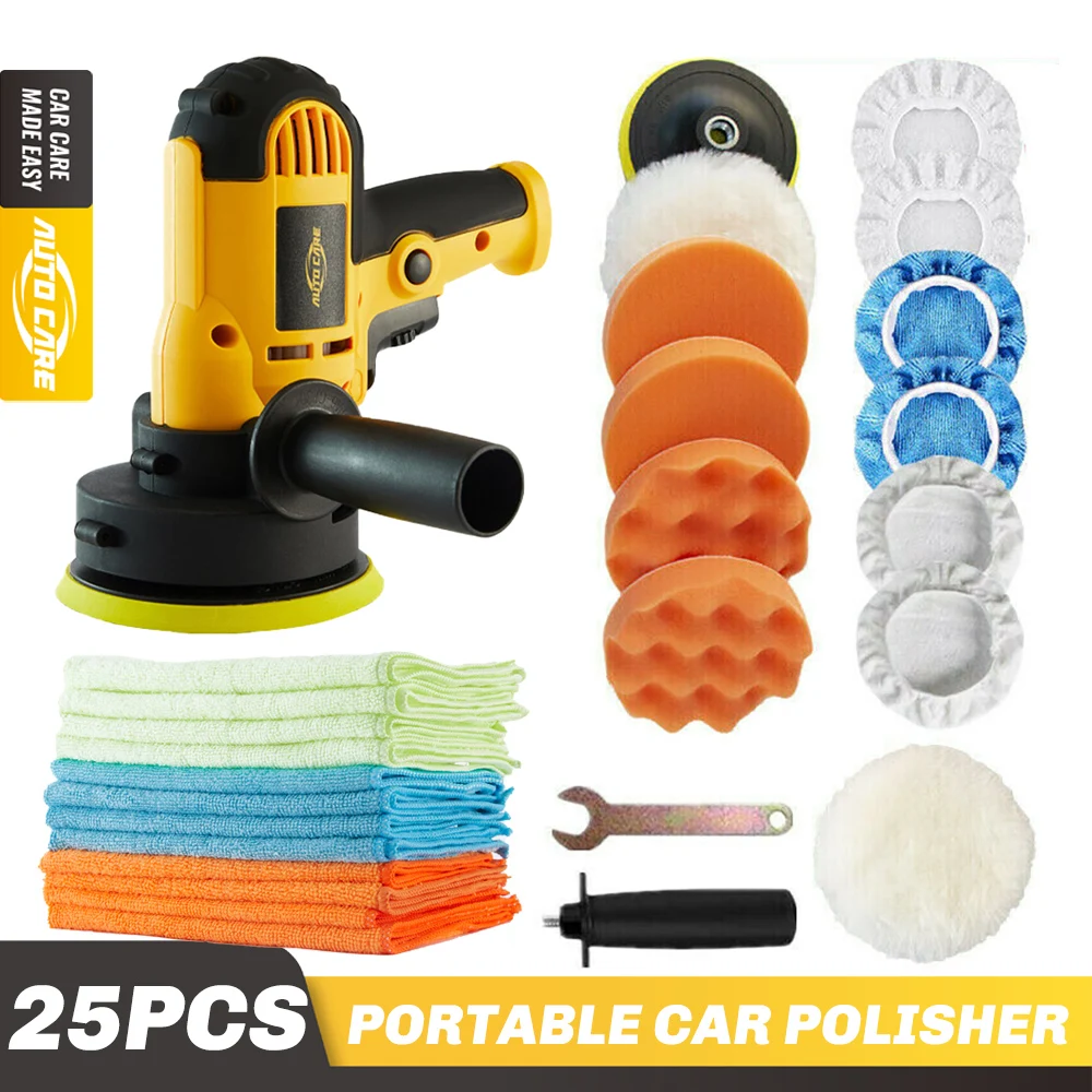 

220V 5inch Electric Car Polisher 600W Machine 3500rpm Polishing Machine Waxing Accessiors Adjustable Speed Buffing Sander