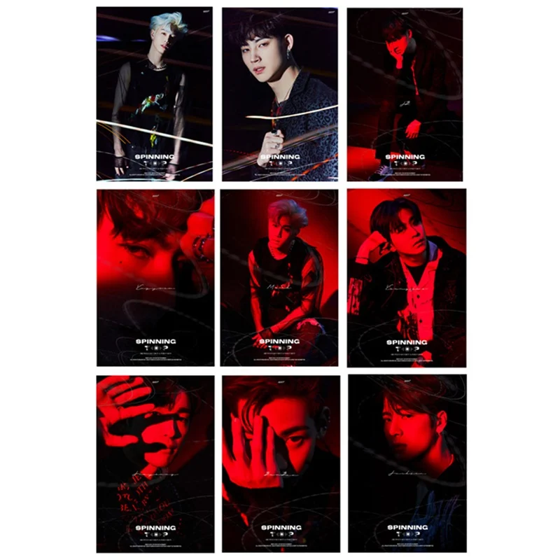 25 шт./компл. Kpop GOT7 по настоящее время: вы Фотокарта фото Stikcy карты для студентов с украшением в виде кристаллов карты Стикеры