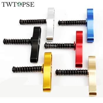 

TWTOPSE Bicycle Hinge Clamp Lever For Brompton Folding Bike Bicycle Clamp Plate Lightweight 38g CNC AL7075 Aluminum 2 pcs hcl-2