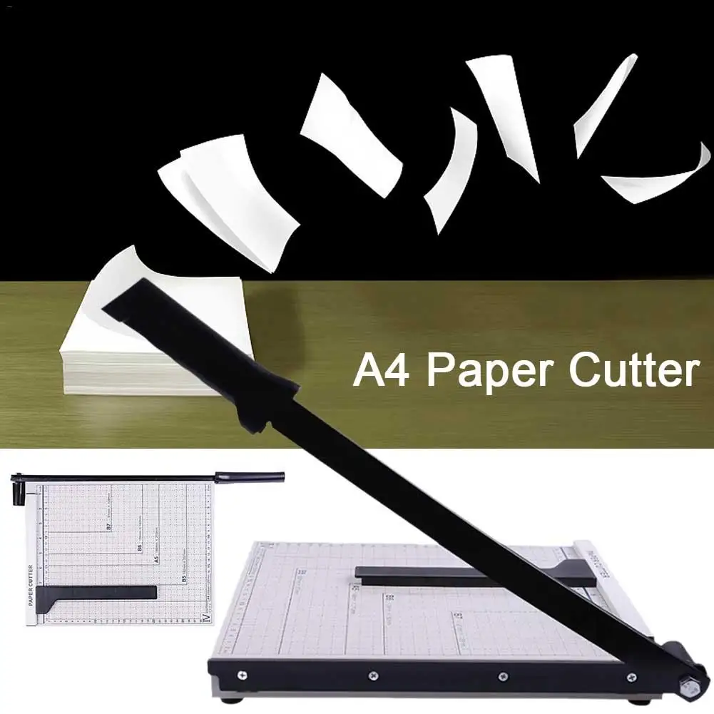 

A4 Paper Cutter Multifunctional Steel Paper Trimmer Manual Photo Sharp Knife For Home Office School