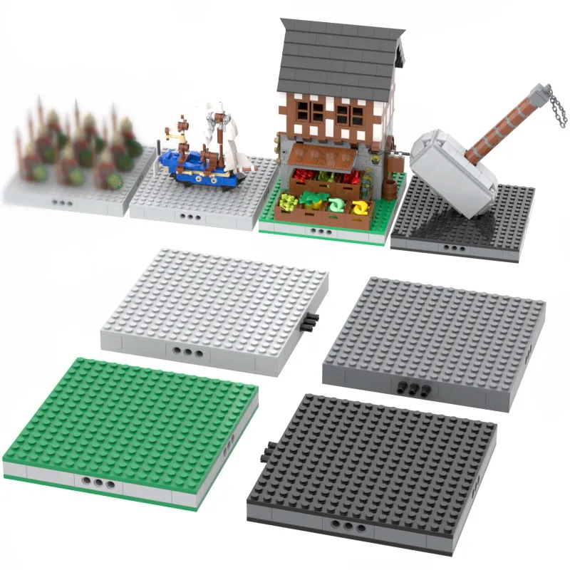 Строительные блоки MOC песочный стол средневековых аксессуаров поле боя солдат