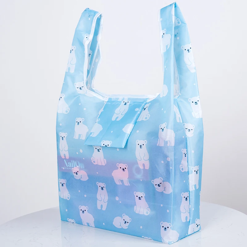 Eco-Friendly Reusable Foldable Tote Bag - Stylish Large-Capacity Design