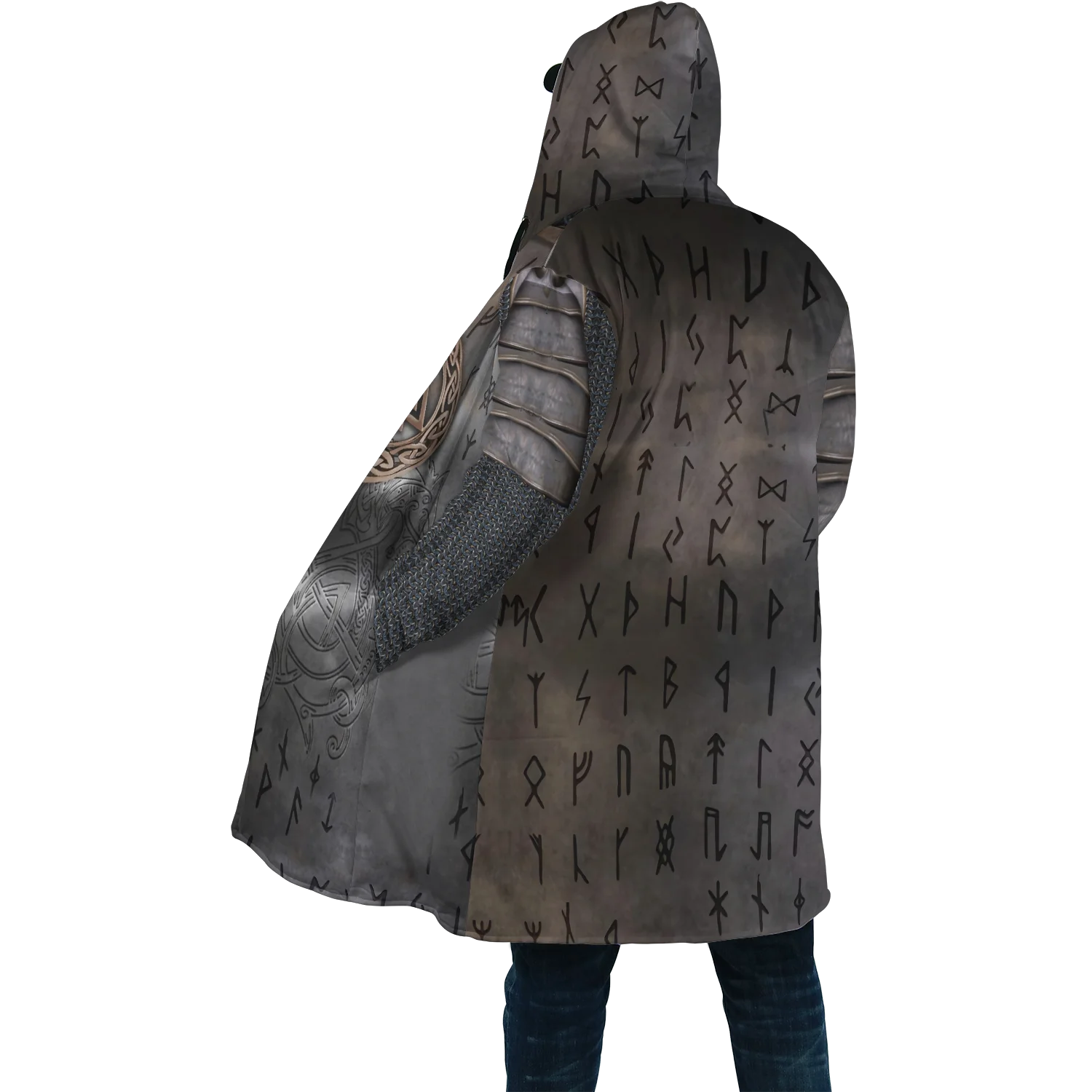 Pilote à Capuche En Microfibre Imprimé Fleurs Pour Bébé Fille