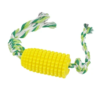 

Dog Toothbrush Chewing Toy Corn Molar Stick Resistant TPR for Dog Grind Teeth Cleaning Oral Care