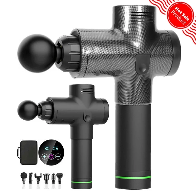 

Massage Gun Fascia Gun Sport Therapy Muscle Massager Body Relaxation Pain Relief Slimming Shaping Massager With LCD Display