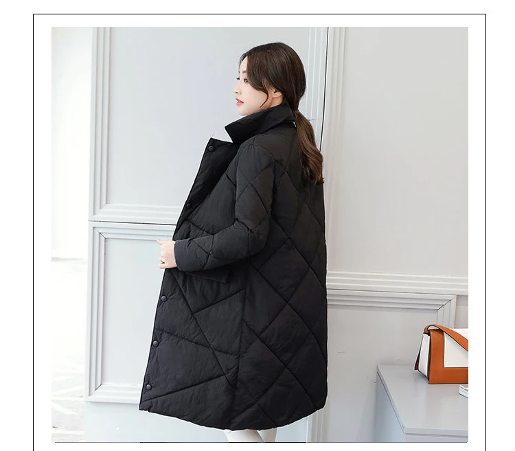 Осень, стиль, хлопковое пальто средней длины, AliExpress EBay