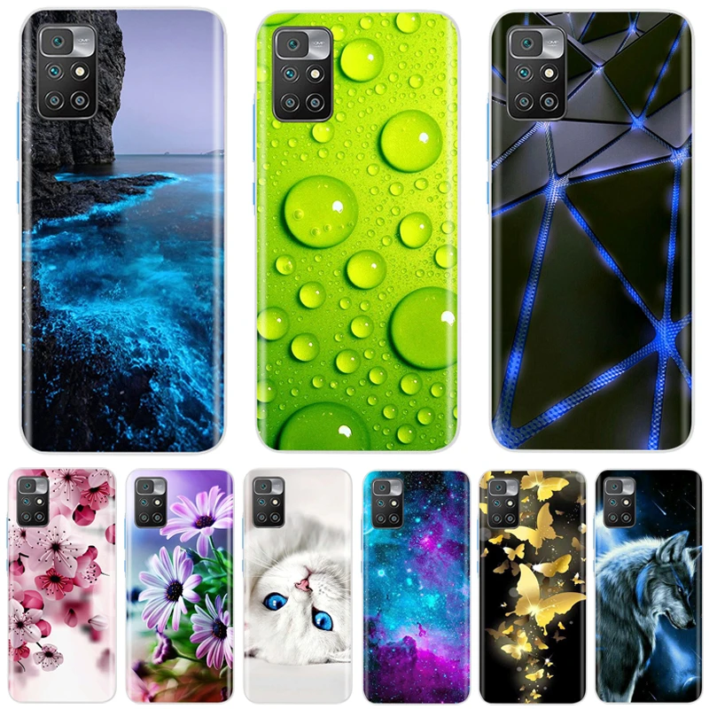 For Xiaomi Redmi 10 Case on Redmi10 Soft Silicone TPU Back Cover Phone Case For Xiaomi Redmi 10 Case Bumper Coque Fundas Shell