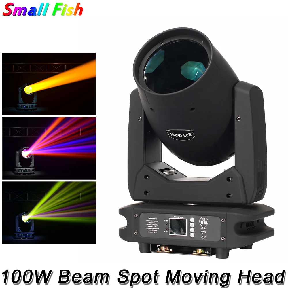 

New Arrival LED 100W Beam Zoom Spot Moving Head Light DMX Controller Stage Effect Light For Disco Christmas Bar Wedding Banquet