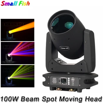 

New Arrival LED 100W Beam Zoom Spot Moving Head Light DMX Controller Stage Effect Light For Disco Christmas Bar Wedding Banquet